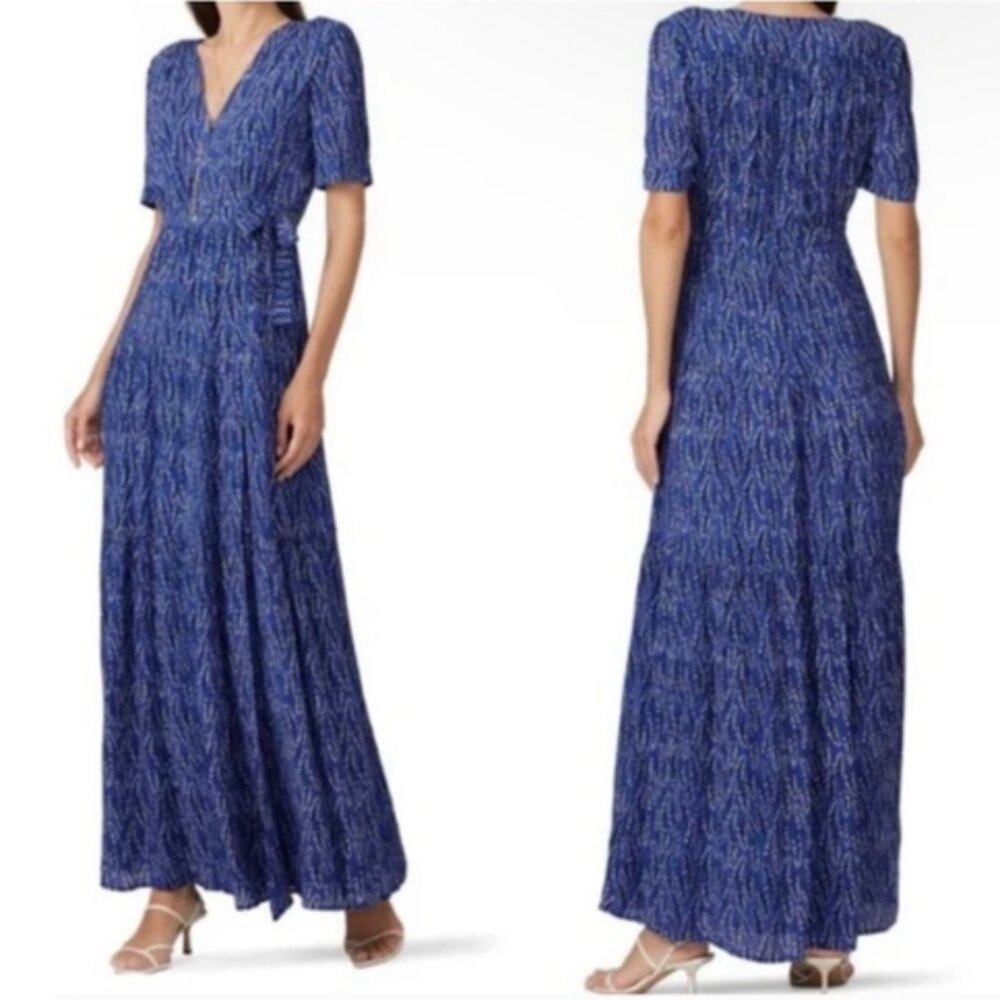ba&sh - Cyana Maxi Wrap Dress - Blue - Size 10
